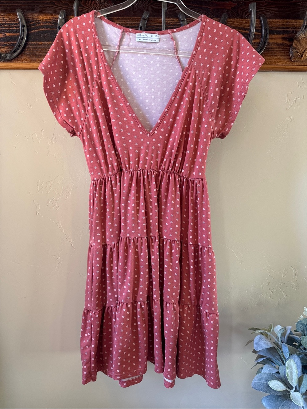 Urban Outfitters Dusty Rose Floral Print Dress